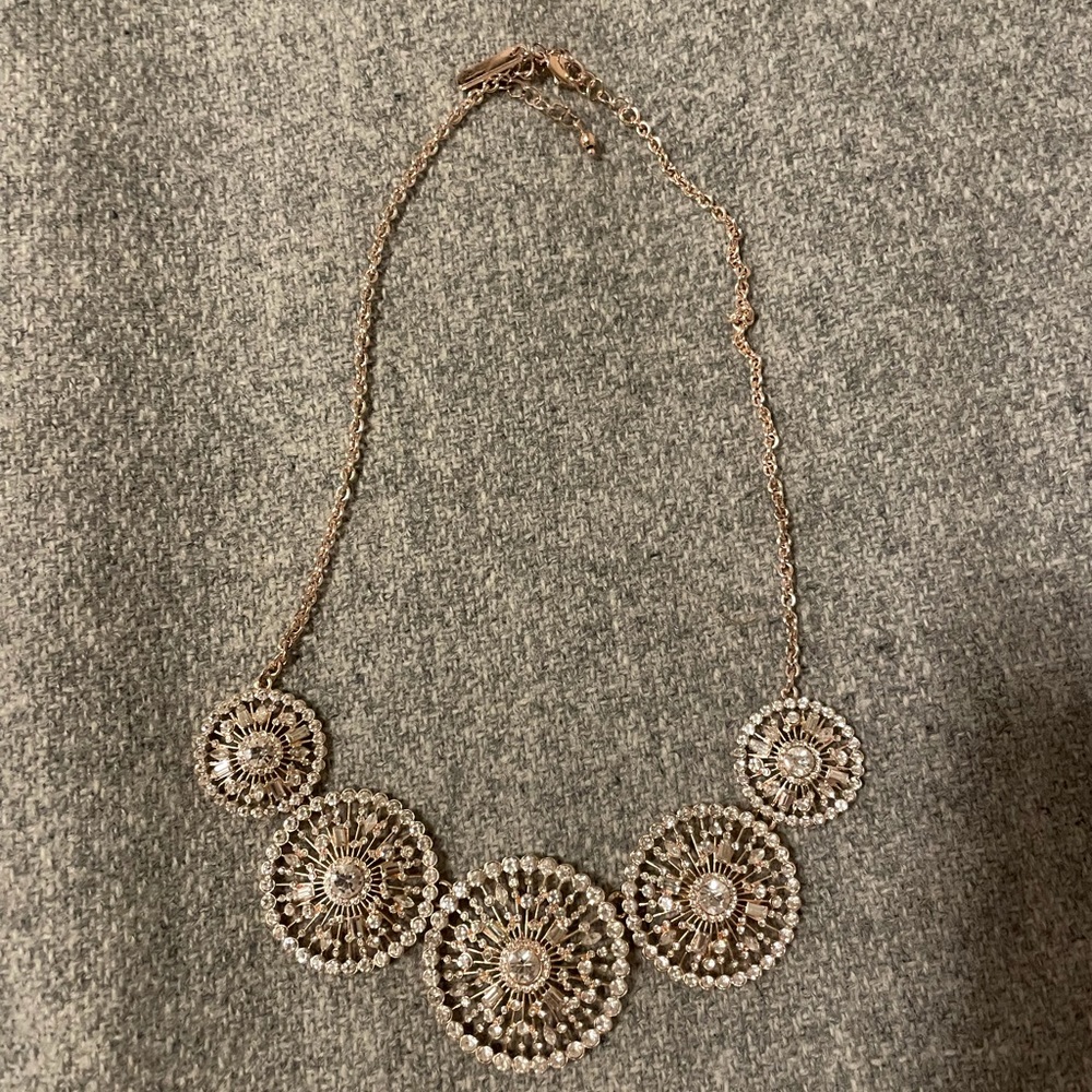 Chunky gold statement necklace adjustable